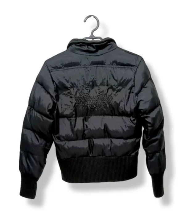 Parka puffer negra con bordado trasero – Adidas – Talla S