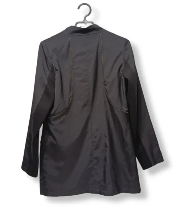 Cortaviento negro con cierre metálico – IO – Talla S