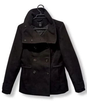 Abrigo corto negro H&M – Talla M