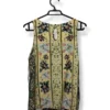 1000004845 (19) Blusa Floral Bicolor sin Mangas – IO – Talla S