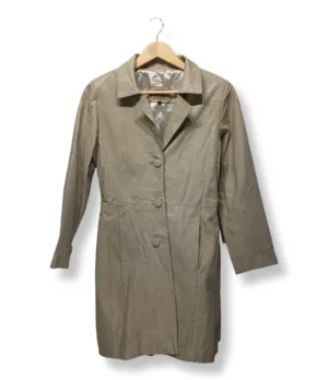 Abrigo Cuero Beige Agentina – Talla M