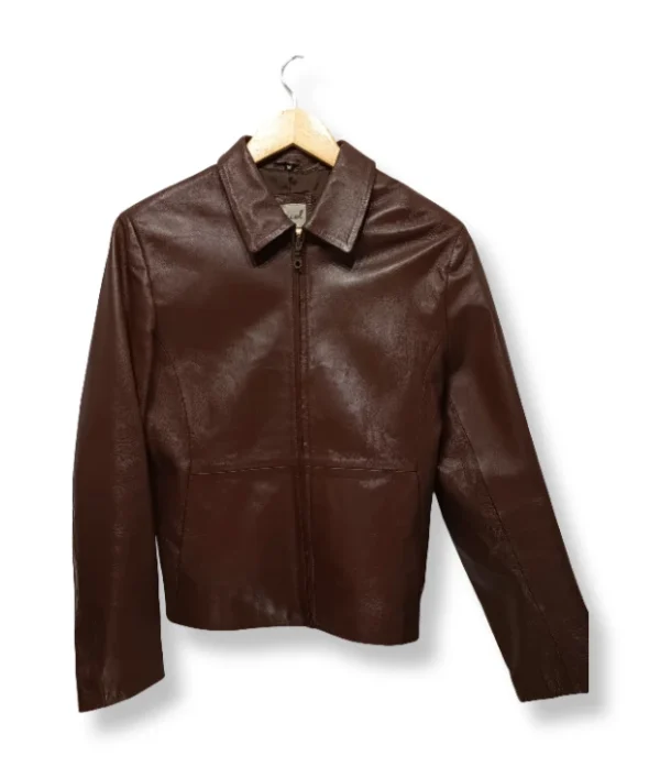 Chaqueta de Cuero Café – Gacel – Talla S