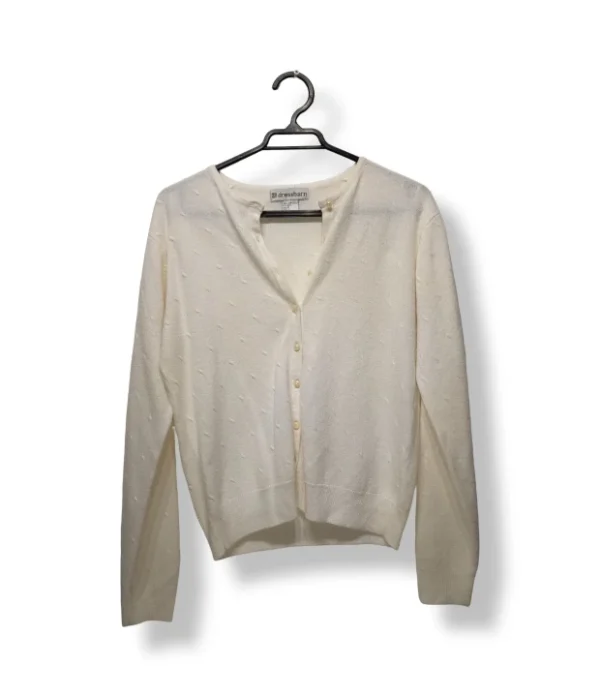 Cardigan Blanco Texturizado – Dressbarn – Talla S