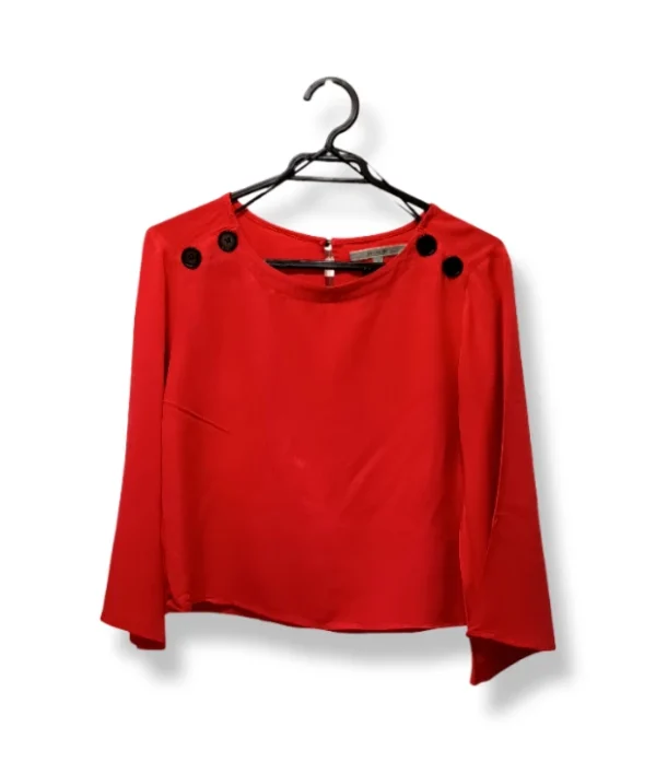 pixelcut-export-1750993371851 Blusa Roja Crop Basement – Talla S