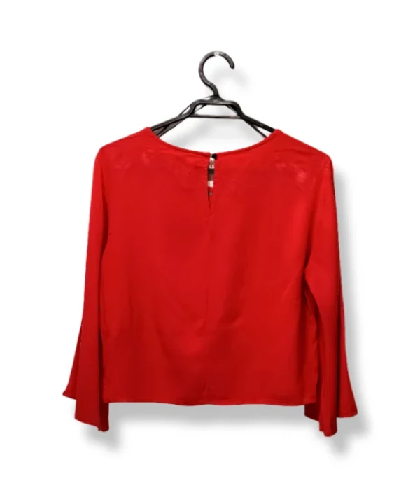 pixelcut-export-1750993402925 Blusa Roja Crop Basement – Talla S