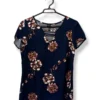 Blusa Floral Azul Marino  IO – Talla M