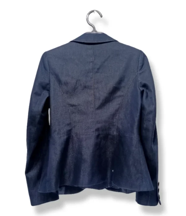 pixelcut-export-1750995060547 Blazer Denim Azul Mujer – Corte Entallado