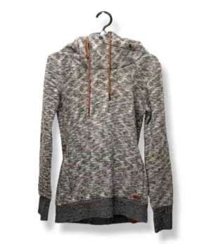 pixelcut-export-1750999801962 Polerón Gris Texturizado Mujer – Ragwear