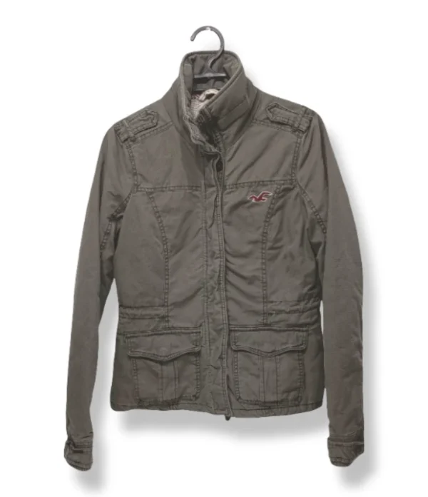 pixelcut-export-1751000489188 Chaqueta Militar Verde Mujer – Hollister, Talla S