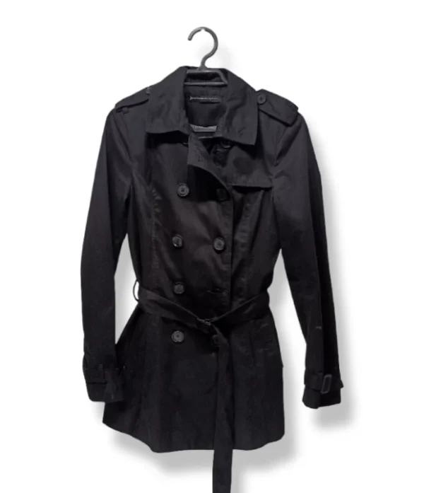 Trench Coat Negro Mujer – Stradivarius S/M