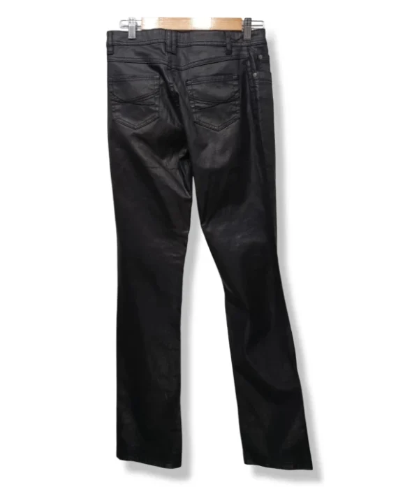 Pantalón Negro Revestido – Cassis – Talla 38