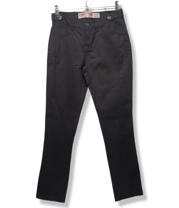 Pantalón Negro de Gabardina – Mor – Talla 38