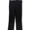 Pantalón Negro Bordado en Bajo – Guess – Talla XS