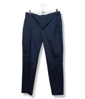 pixelcut-export-1751180495756 Pantalón Azul con Mini Estampado – Zara – Talla M