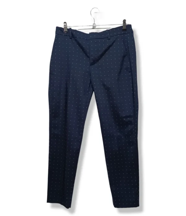 Pantalón Azul con Mini Estampado – Zara – Talla M