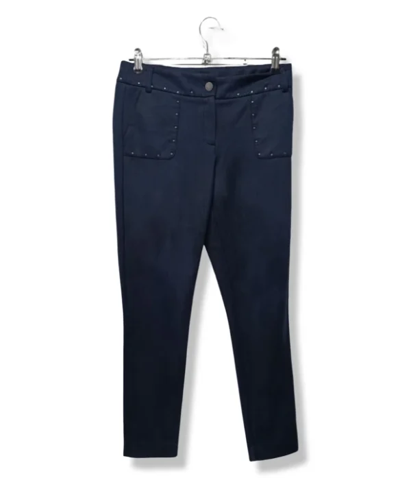 Pantalón IO azul marino con tachas – Talla 38