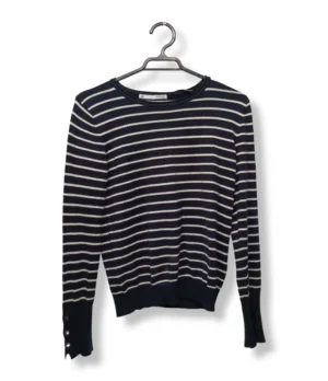 pixelcut-export-1751215073229 Sweater Marquis rayado azul marino – Clásico, versátil y atemporal