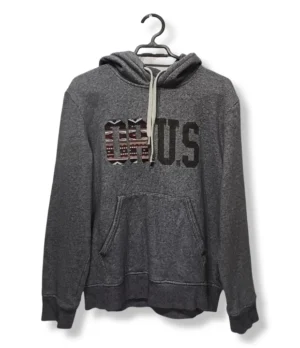 Polerón LOGG gris con capucha – Estilo cómodo con sello único