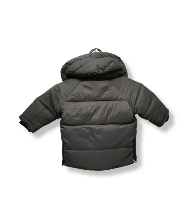 Parka acolchada Zara  de plumas verde militar – Talla 9-12 meses (copia)