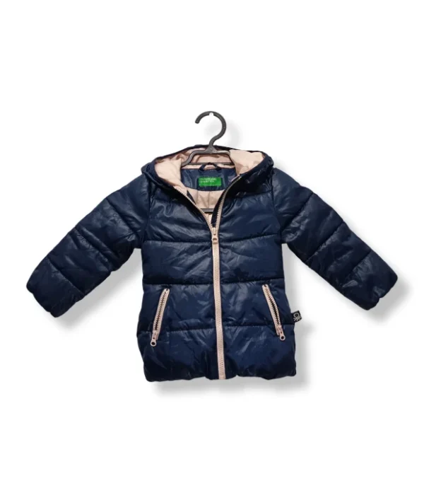 Parka Benetton azul marino – Talla 12- 18 meses