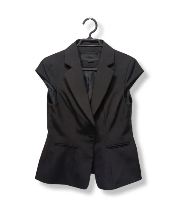 Blazer sin mangas Marquis negro –  Talla S