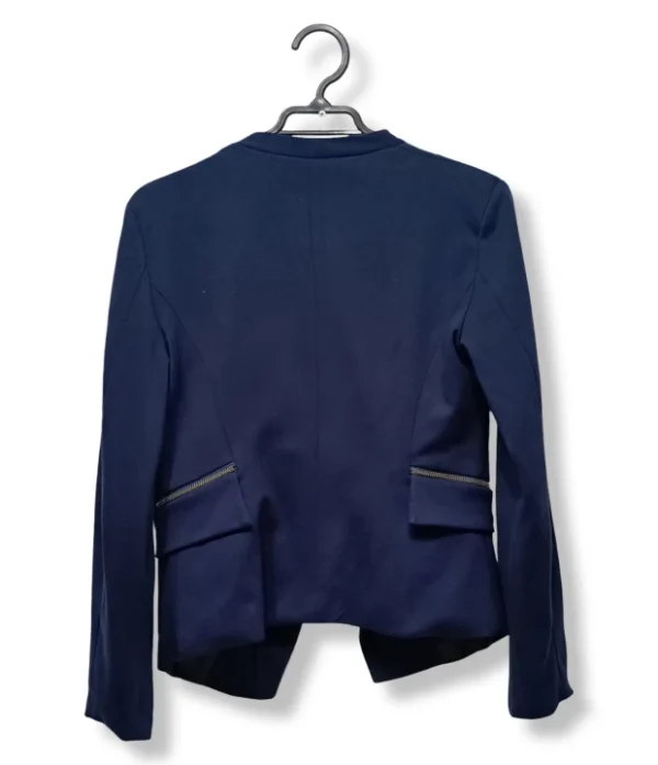Blazer Studio F azul marino con cierres – Talla S