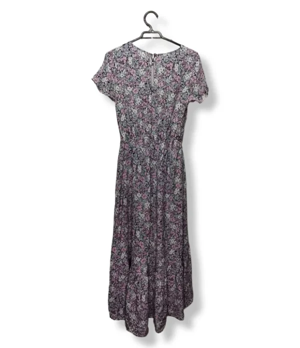 Vestido largo floral estilo romántico