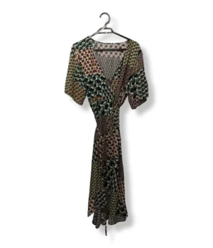 Vestido cruzado estampado multicolor – Fresco, fluido y con estilo bohemio