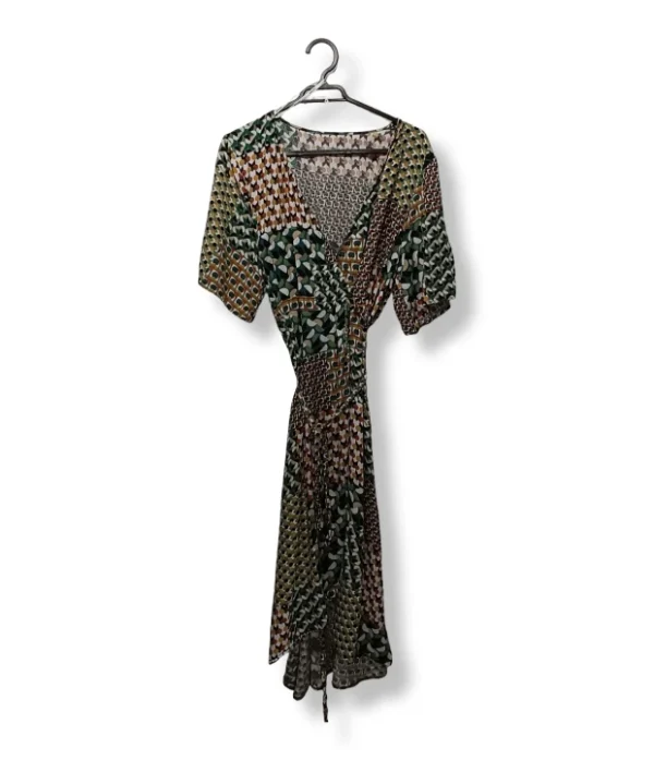 Vestido cruzado estampado multicolor – Fresco, fluido y con estilo bohemio