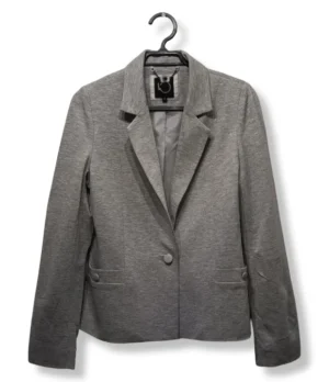 pixelcut-export-1751222781740 Blazer IO Mujer – Gris Jaspeado, Talla 38