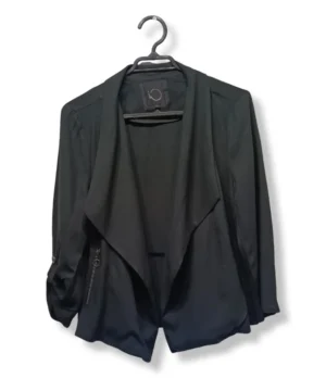 pixelcut-export-1751222866561 Tapado IO Mujer – Negro Drapeado , Talla 38