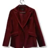 Blazer Liola Mujer – Terciopelo Burdeo, Talla 38