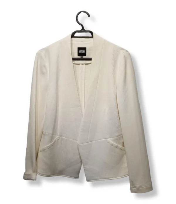 pixelcut-export-1751249468680 Blazer ASH Mujer – Blanco Crudo , Talla 40
