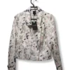 Chaqueta Liola Biker Floral – Estilo Romántico con Actitud, Talla 38