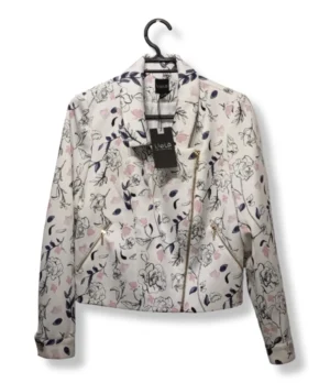 pixelcut-export-1751249981334 Chaqueta Liola Biker Floral – Estilo Romántico con Actitud, Talla 38