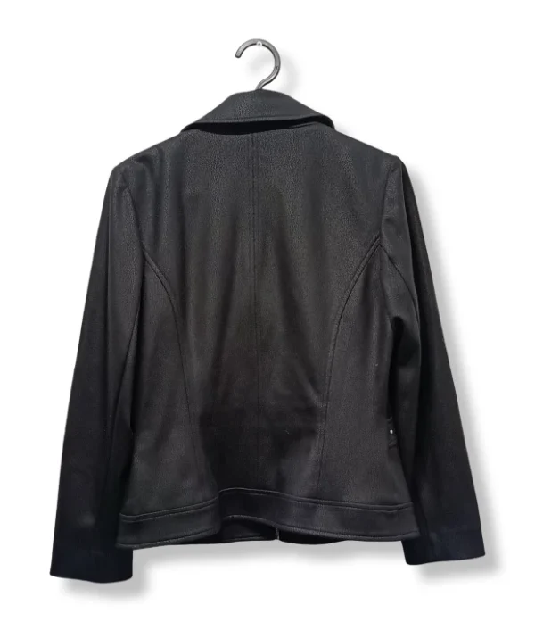 Chaqueta Negra Ma Griffe – Estilo Sofisticado con Actitud, Talla 40