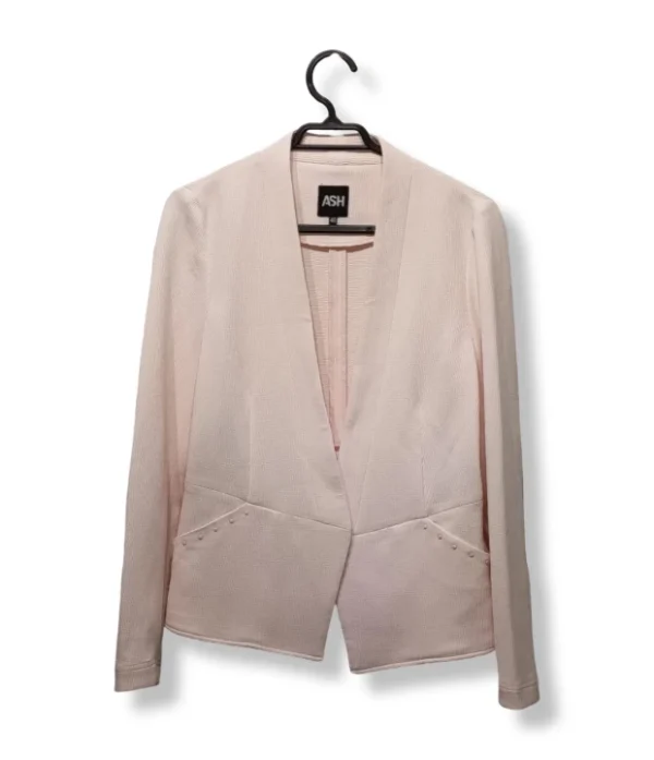 pixelcut-export-1751250883796 Blazer Rosado Claro ASH – Talla 40/ nuevo