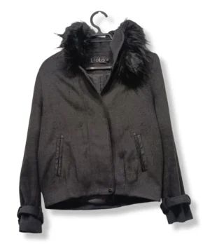 pixelcut-export-1751251383084 Abrigo corto Liola Gris Marengo , Talla 38