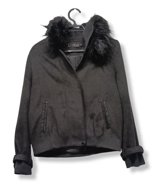 Abrigo corto  Liola Gris Marengo , Talla 38