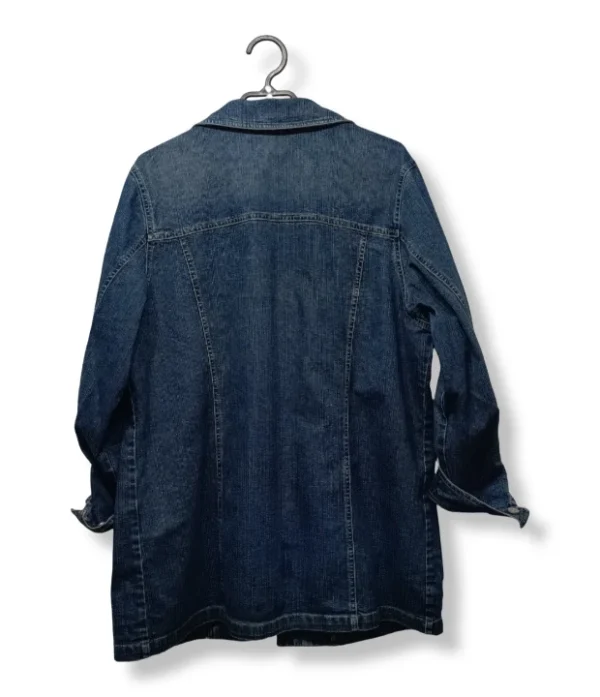 pixelcut-export-1751259070255 Chaqueta Larga Denim Ulla Popken – Estilo Oversized Plus Size, talla L