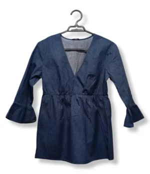 Blusón Denim Azul , Talla S/M