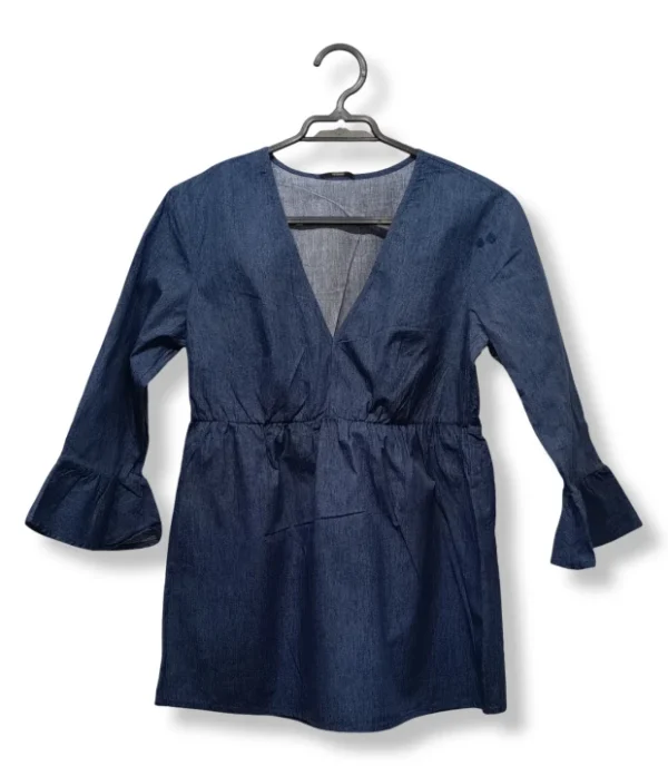 pixelcut-export-1751260093826 Blusón Denim Azul , Talla S/M