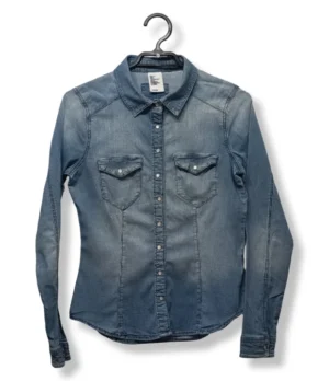 Camisa Denim Entallada H&M – Talla S