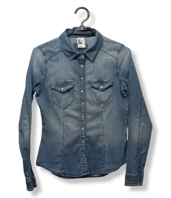 Camisa Denim Entallada H&M – Talla S