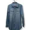 Camisa Larga Denim ONLY – Estilo Western Moderno Talla S