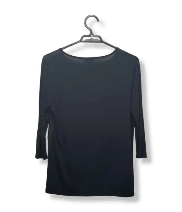 Polera Negra – Manga 3/4, Talla S