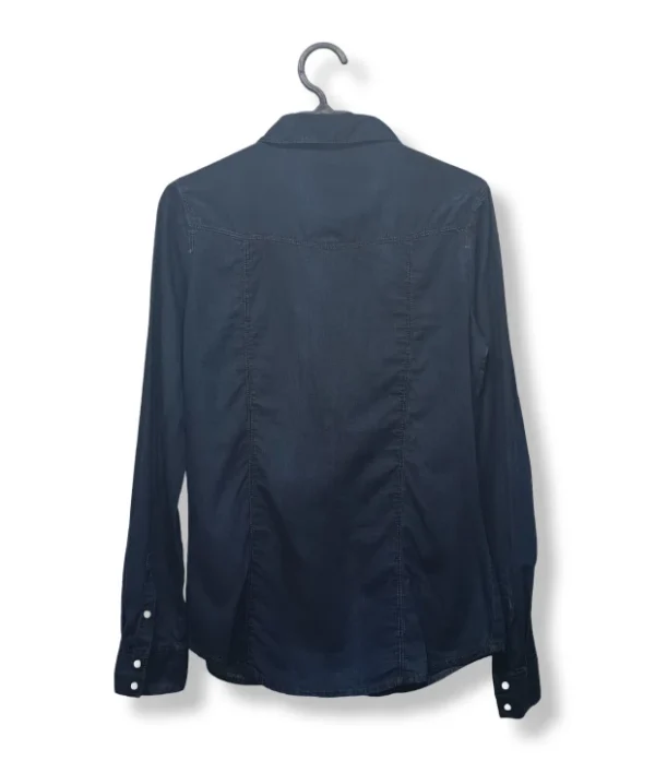 Camisa Denim Moodo Mujer – Estilo Western Azul/ Talla M