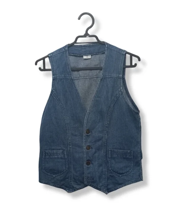 Chaleco Denim Azul – Sin Mangas, talla S/M