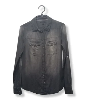 Camisa Denim Gris Focalizado – Amisu XS/S