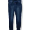 Jeans Azul Oscuro Skinny con Botones – Sibylla – Talla 38
